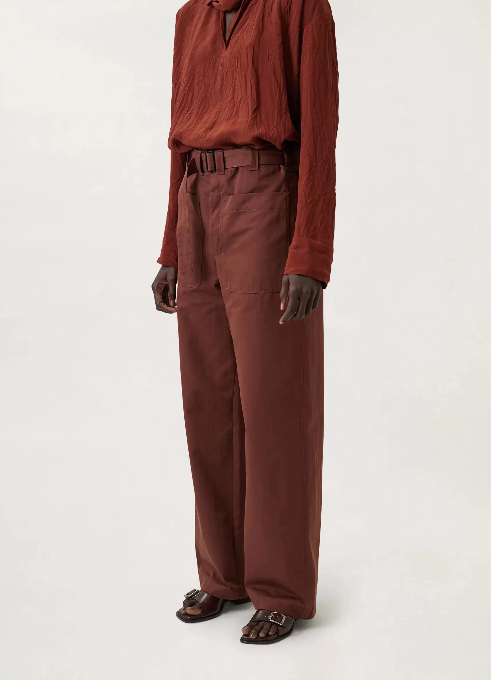 Belted Pocket Pants<LEMAIRE Discount
