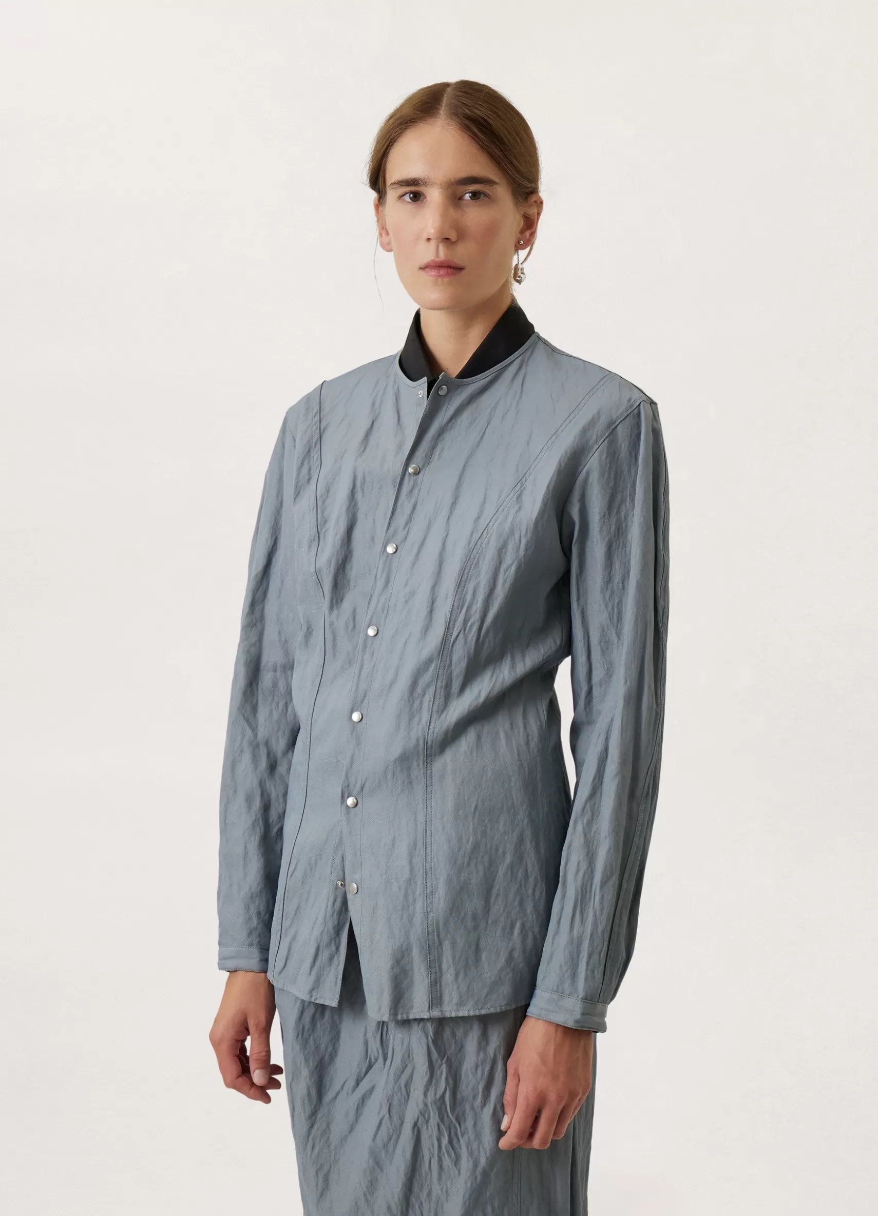 Crinkled Fitted Shirt<LEMAIRE Online