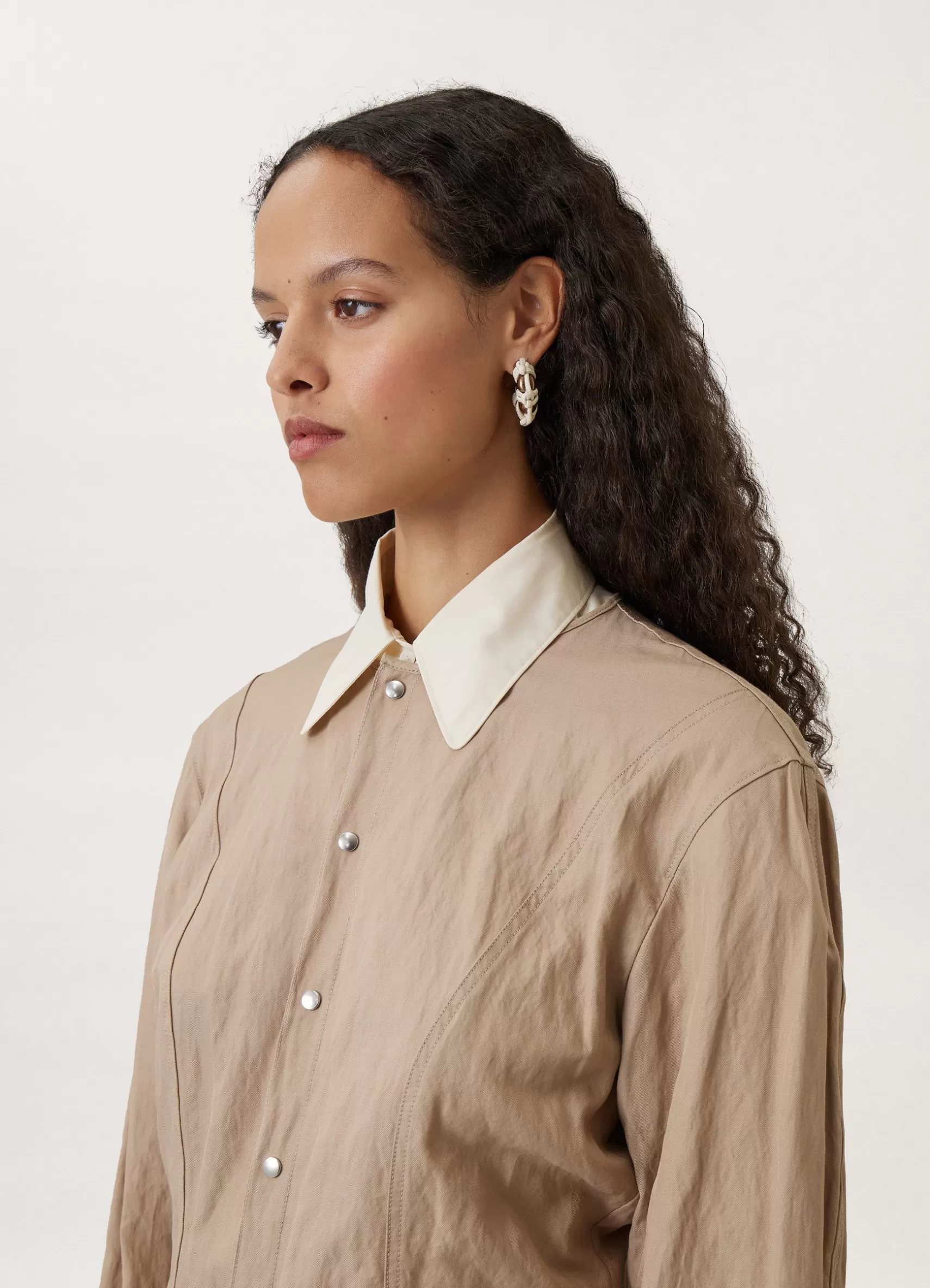 Crinkled Fitted Shirt<LEMAIRE Best Sale
