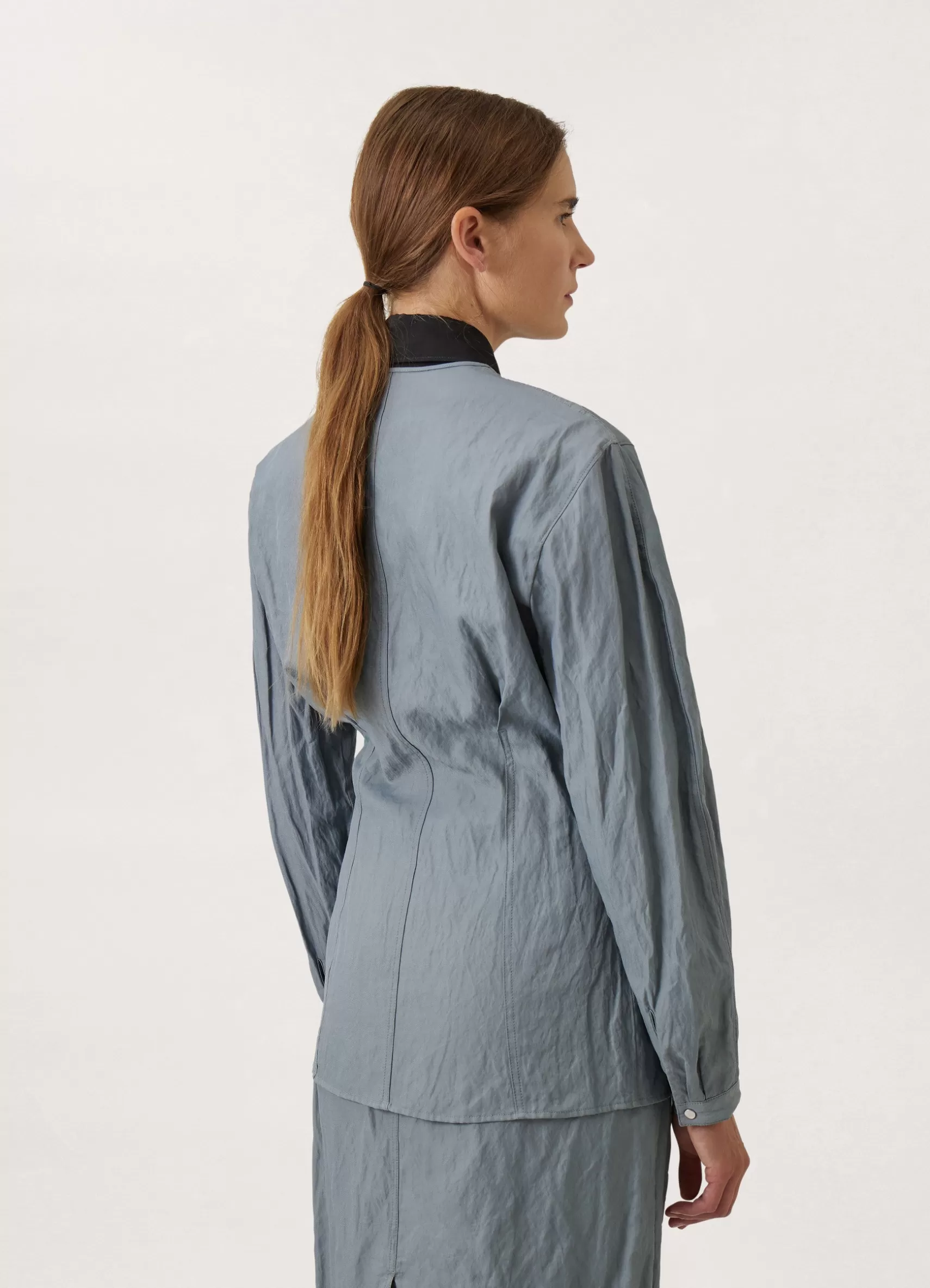 Crinkled Fitted Shirt<LEMAIRE Online