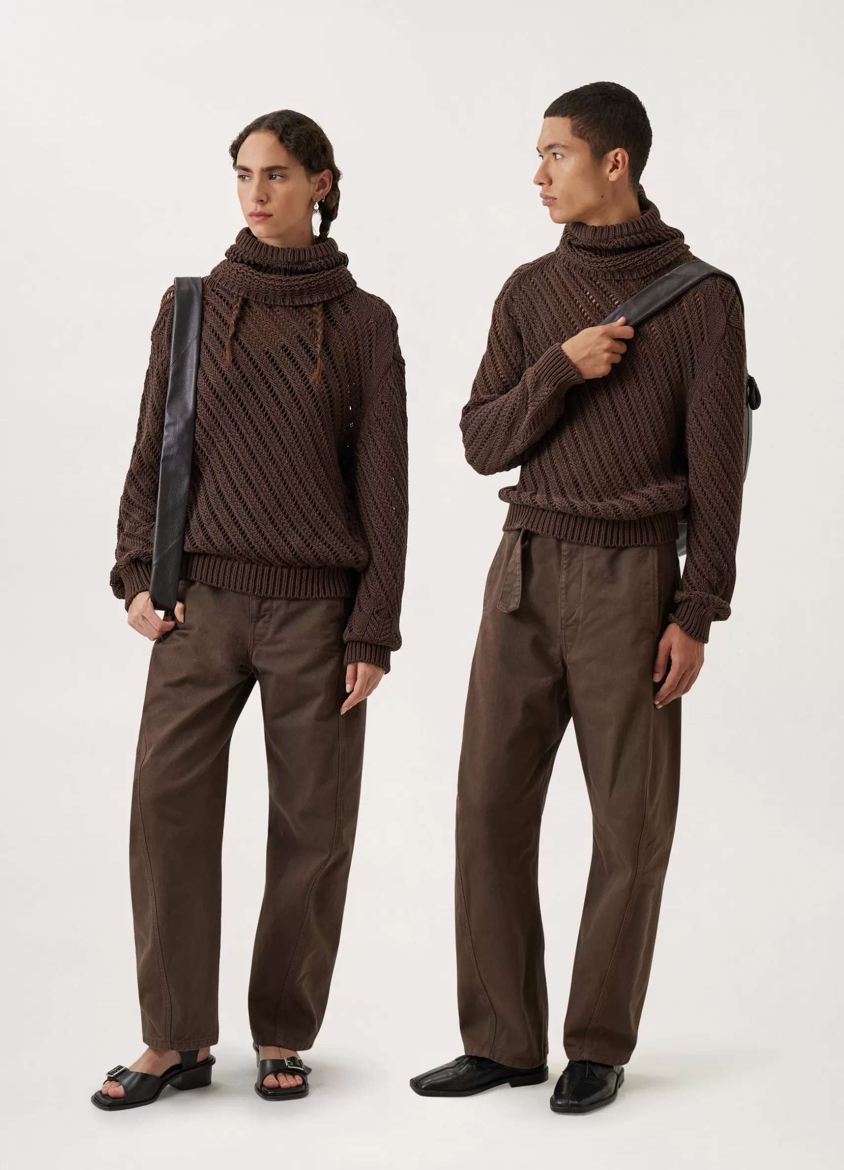 Diagonal Openwork Jumper<LEMAIRE Clearance