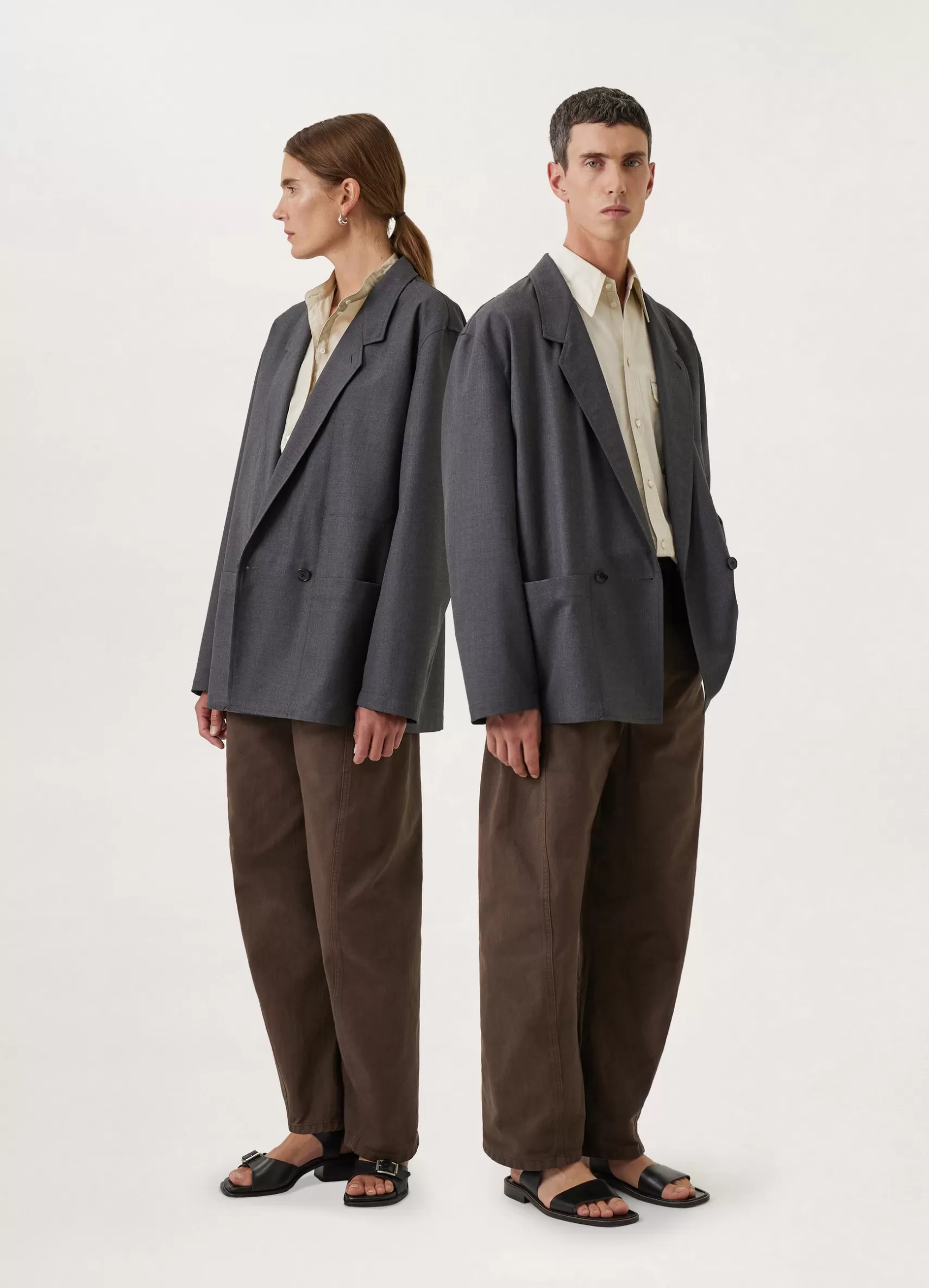 Double Breasted Workwear Jacket<LEMAIRE Cheap
