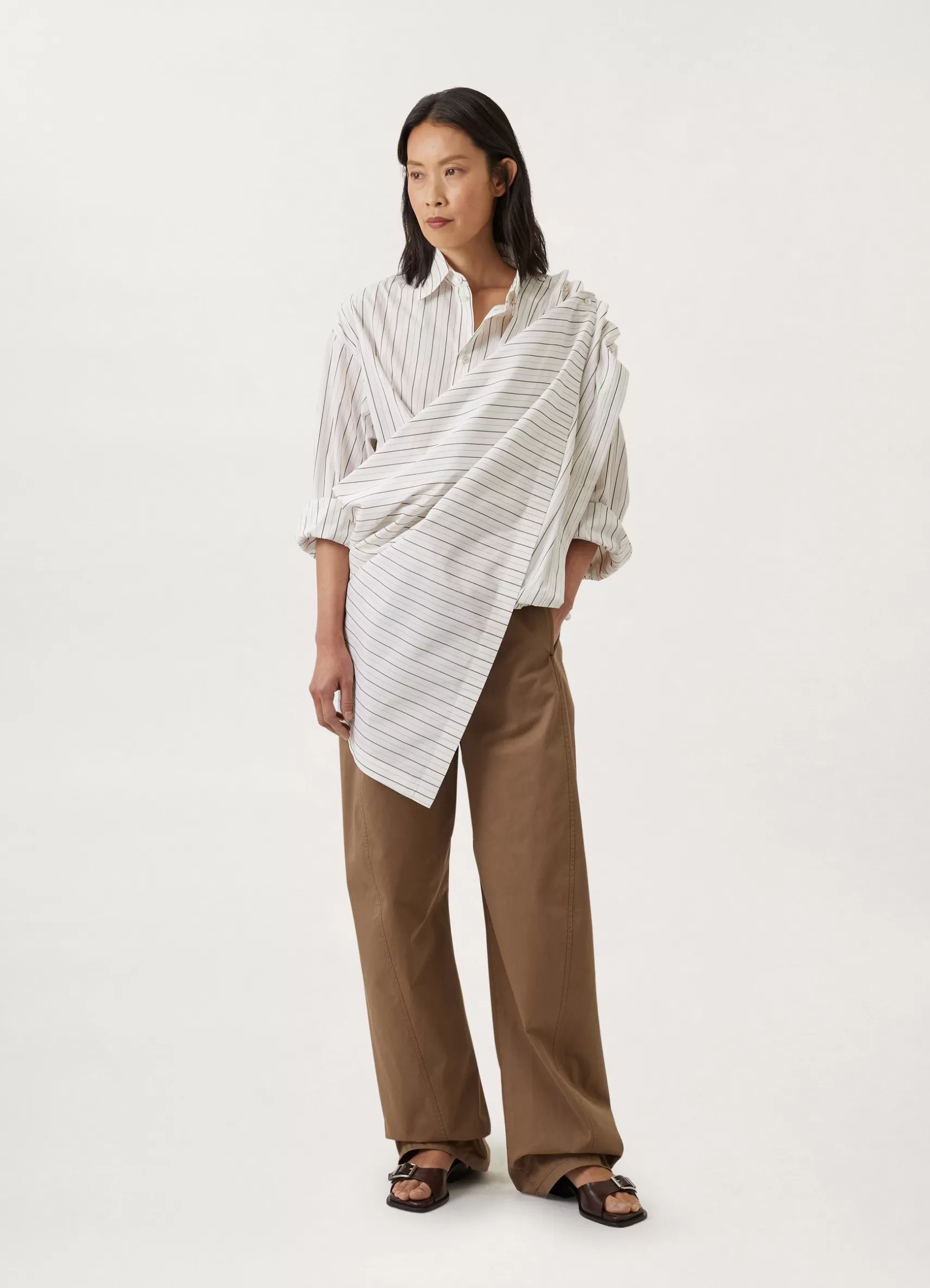 Light Belted Twisted Pants<LEMAIRE Flash Sale