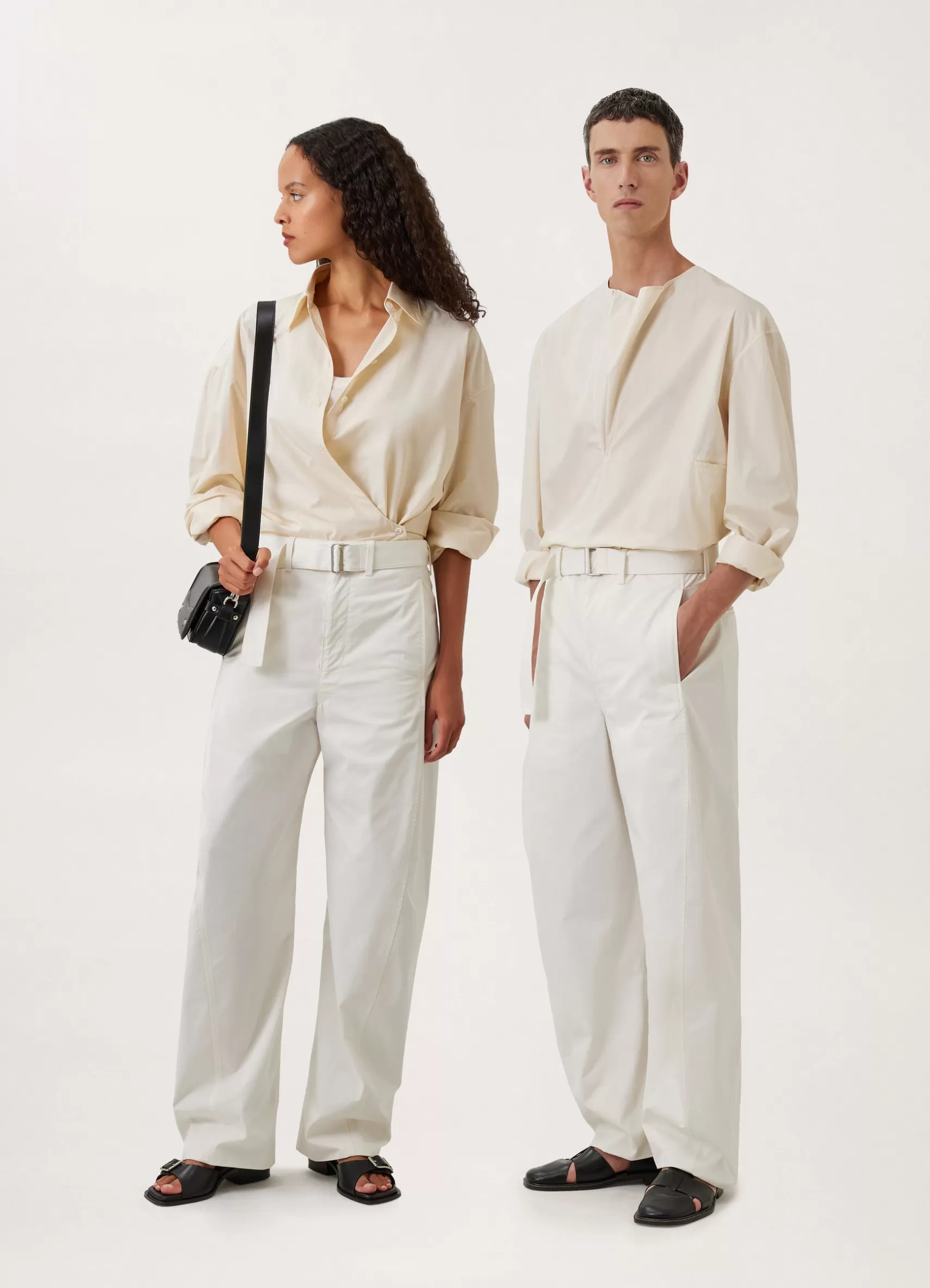 Light Belted Twisted Pants<LEMAIRE Sale