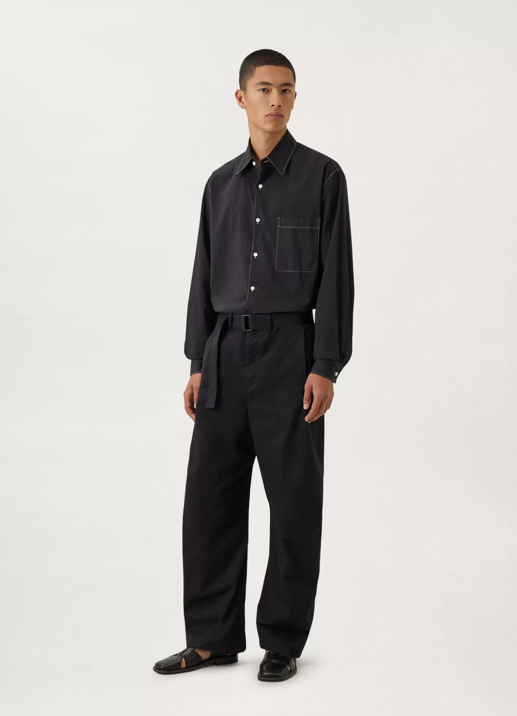 Light Belted Twisted Pants<LEMAIRE Best Sale