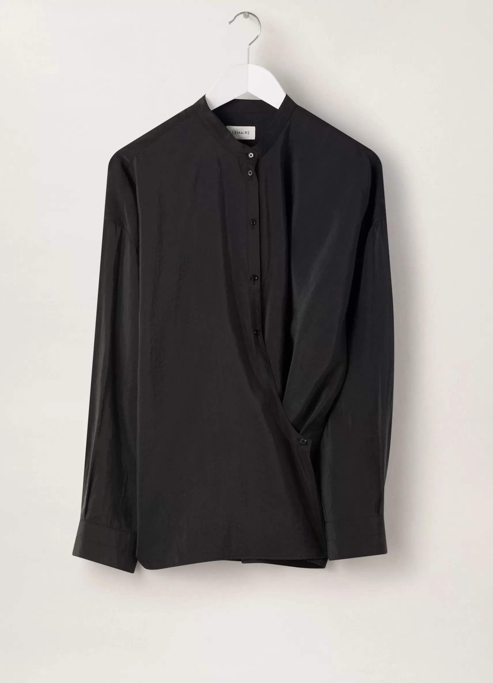 Officer Collar Twisted Shirt<LEMAIRE Cheap