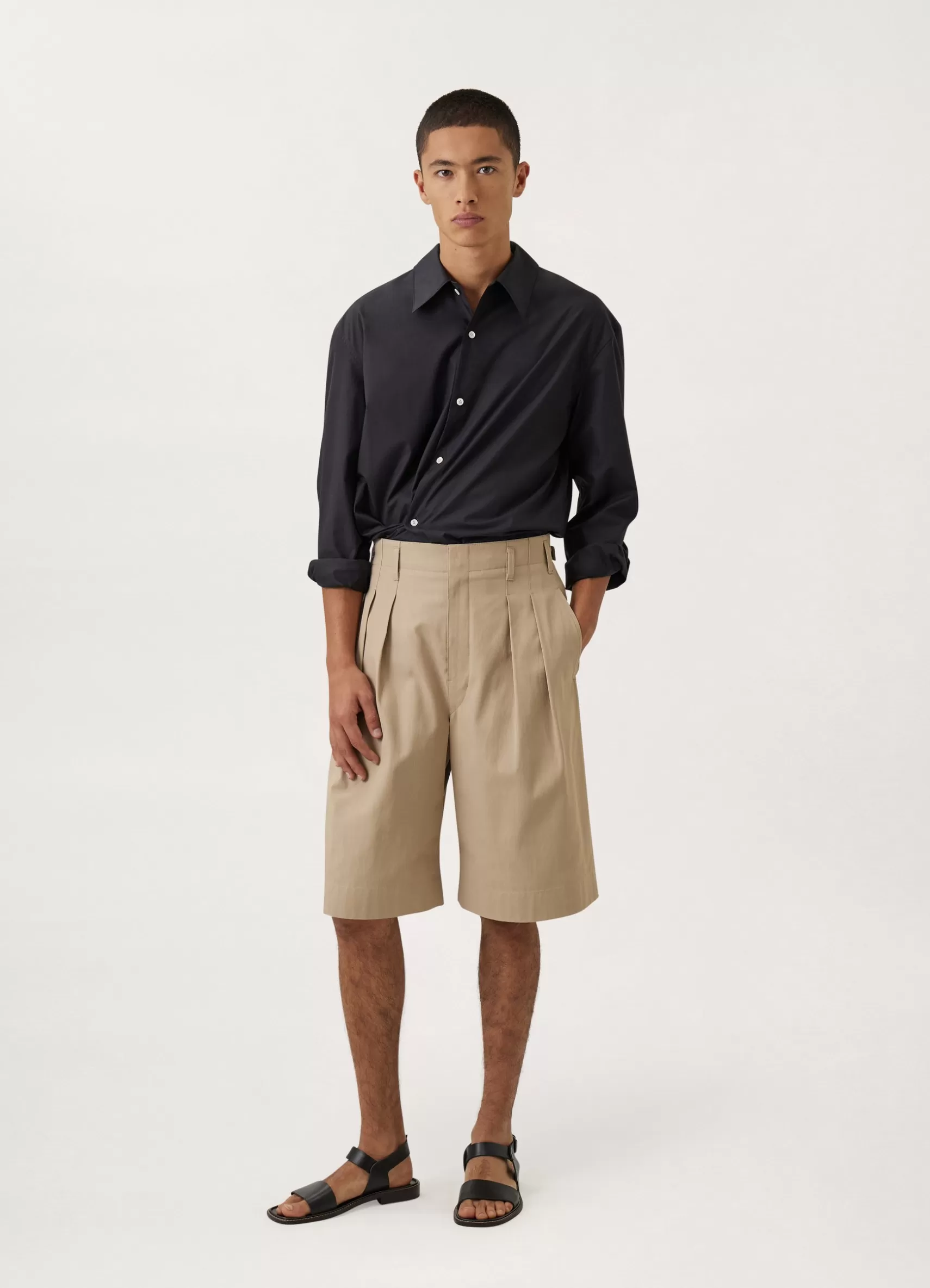 Pleated Bermuda Shorts<LEMAIRE Outlet