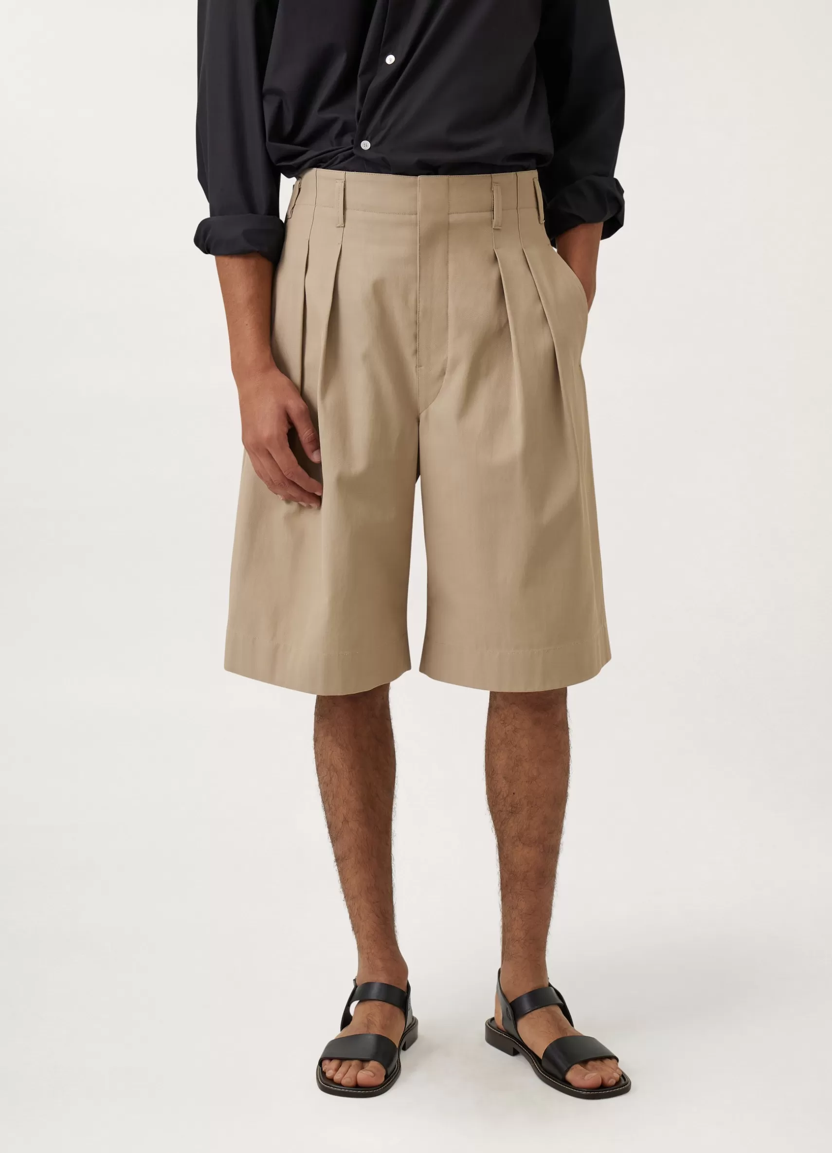 Pleated Bermuda Shorts<LEMAIRE Outlet