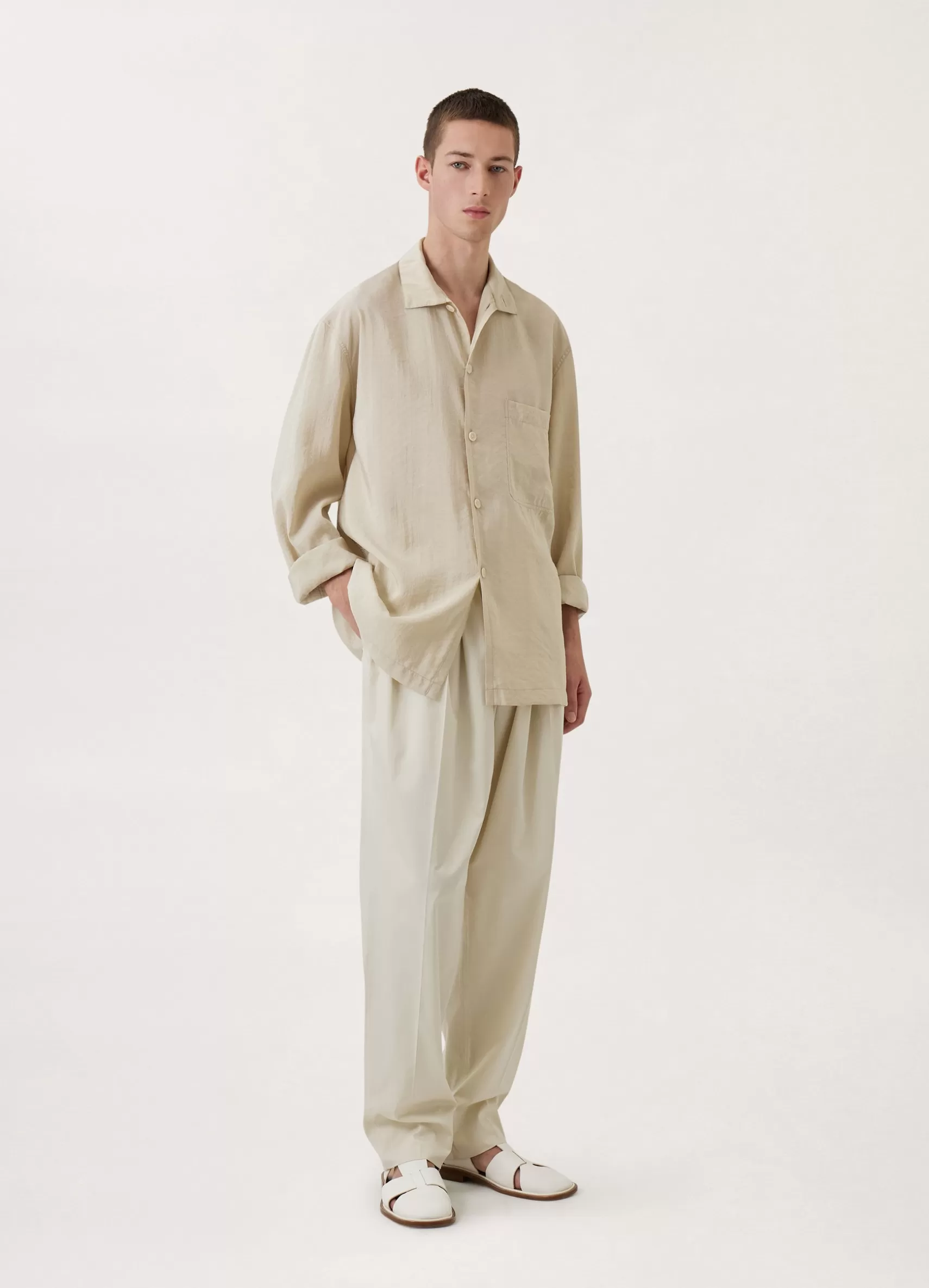 Pleated Relaxed Pants<LEMAIRE Store