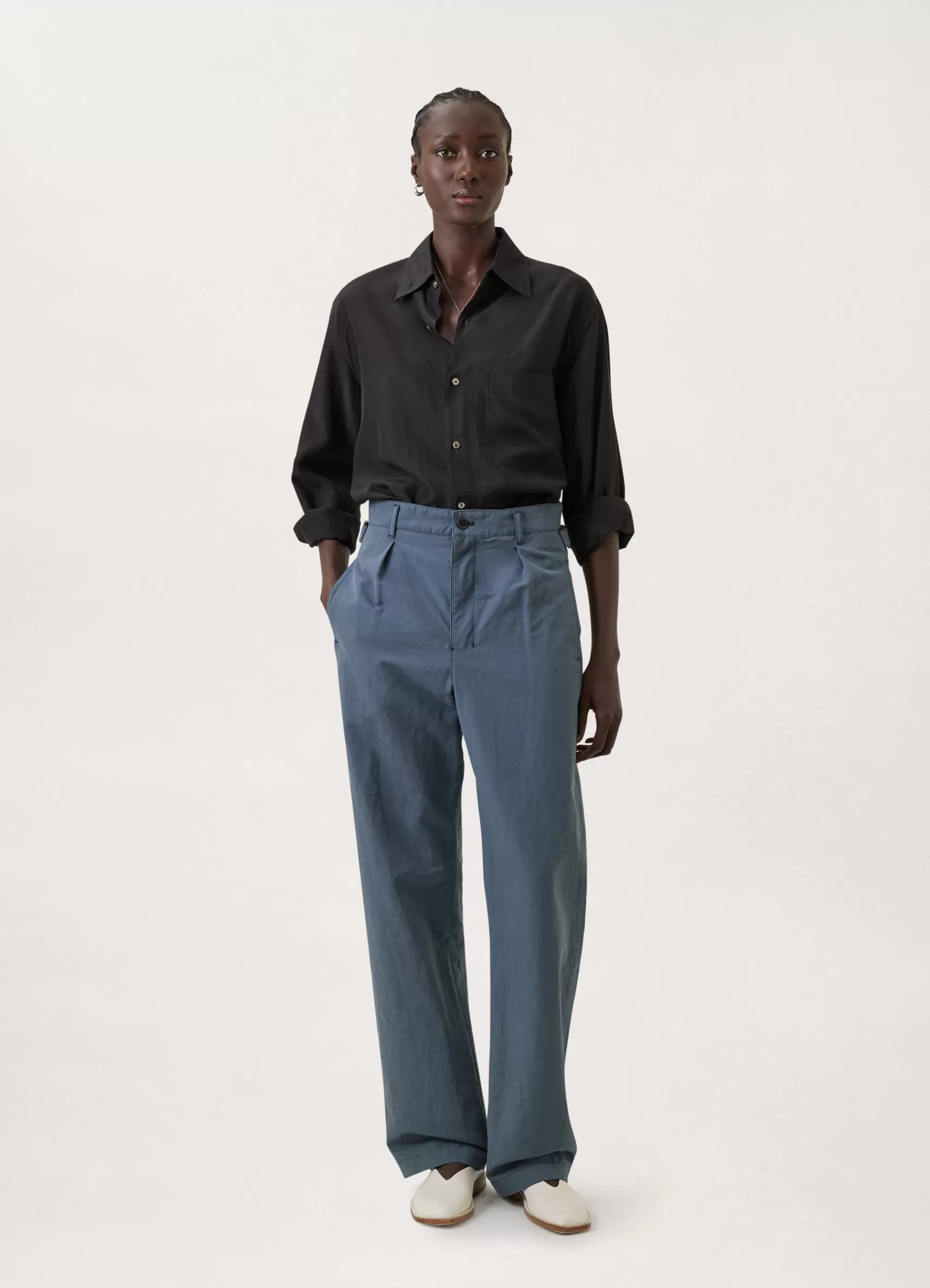 Pleated Straight Pants<LEMAIRE Clearance