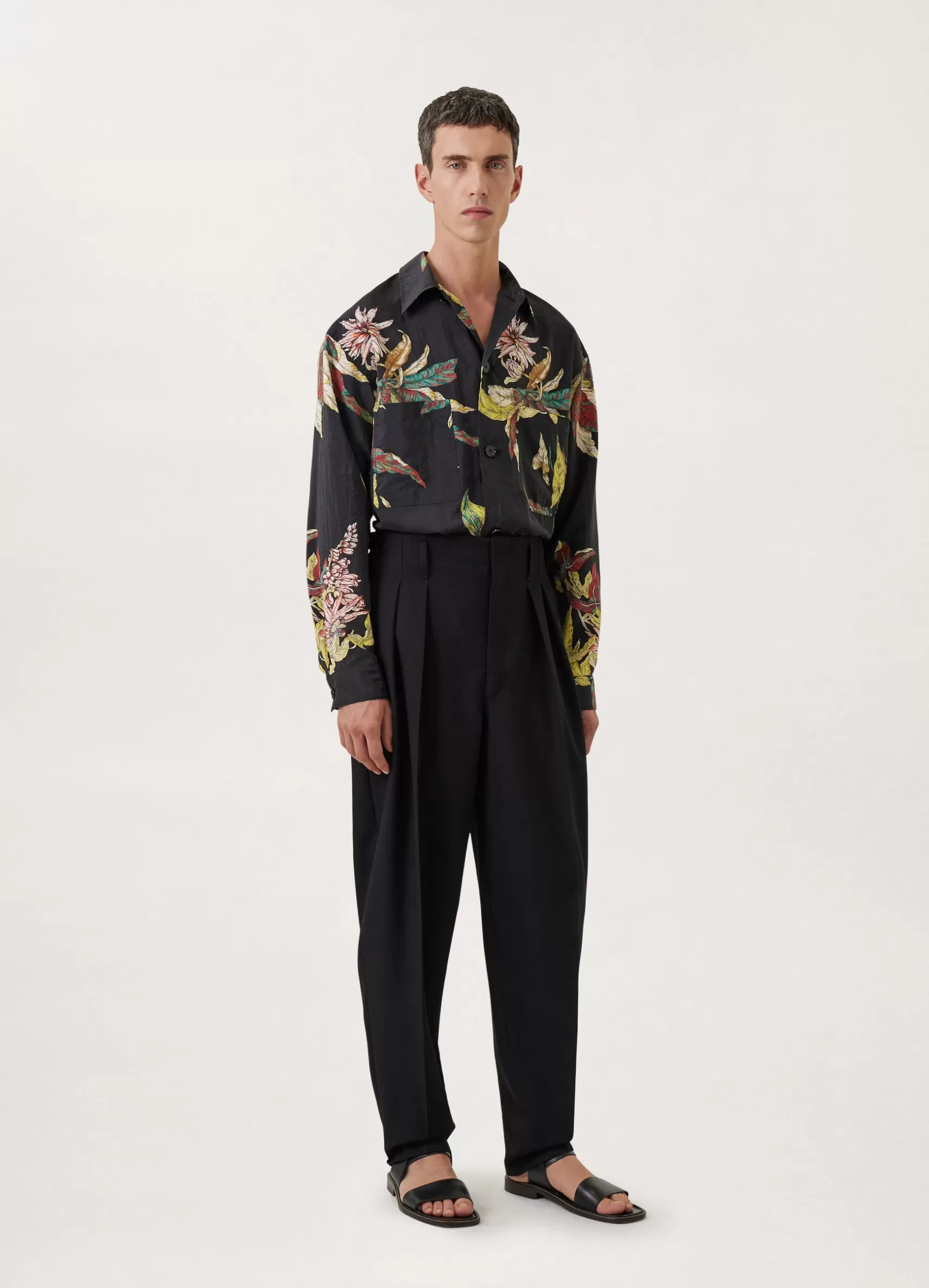 Pleated Tapered Pants<LEMAIRE Fashion