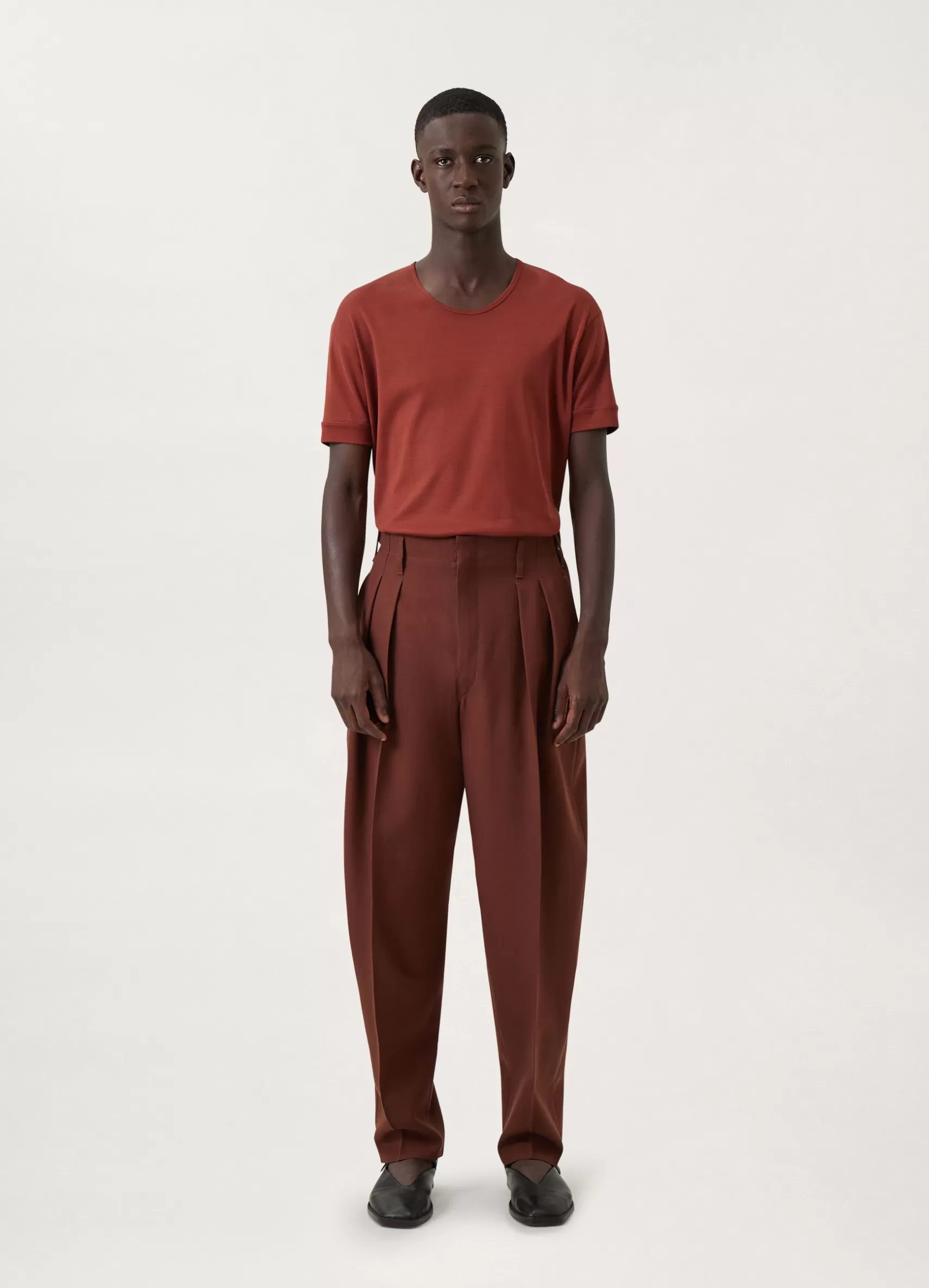 Pleated Tapered Pants<LEMAIRE Fashion