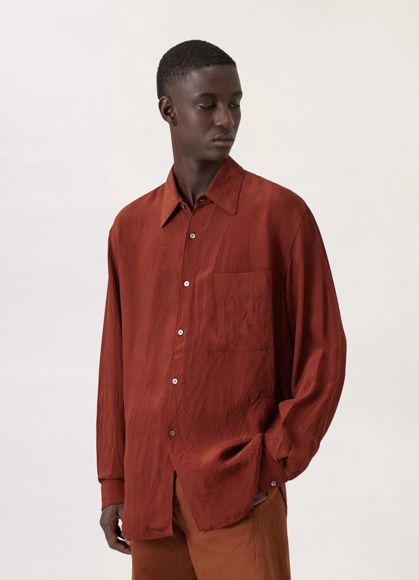 Regular Long Sleeve Shirt<LEMAIRE Outlet