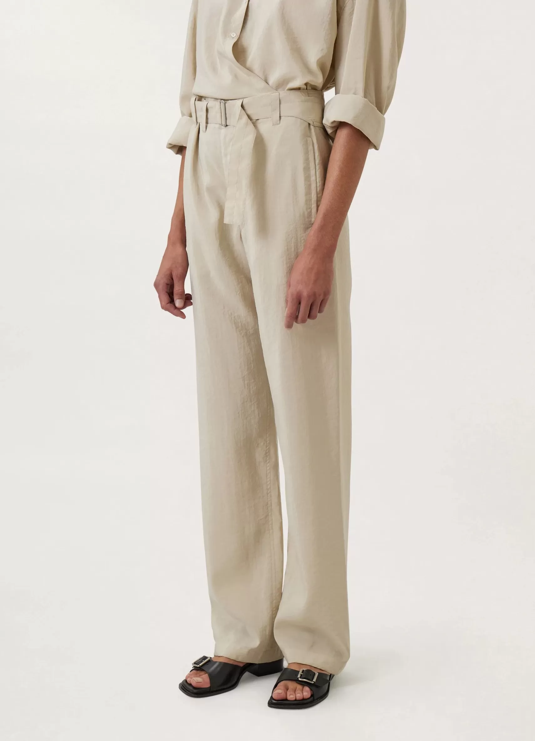 Soft Belted Pants<LEMAIRE Fashion