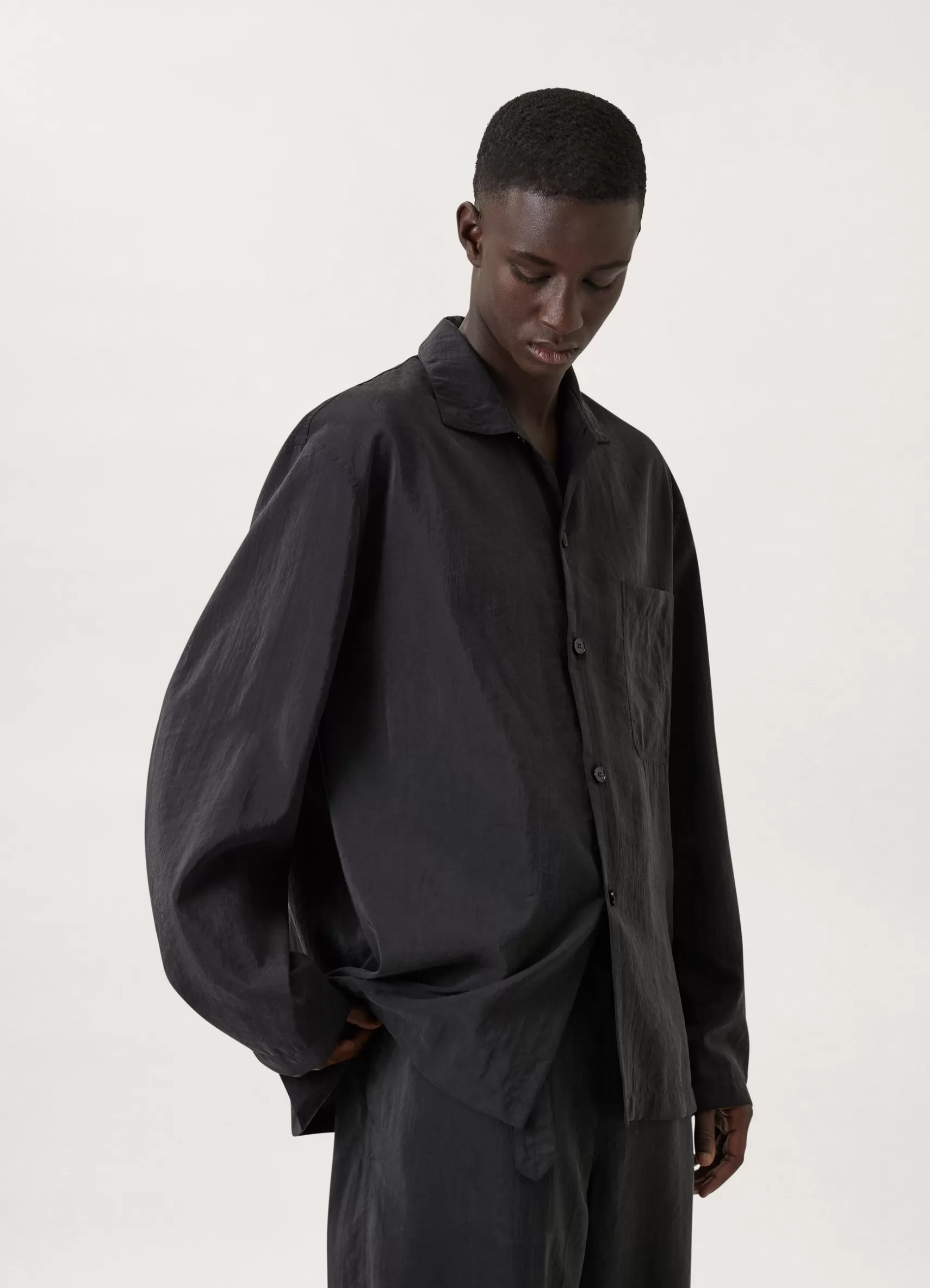 Stand Collar Shirt<LEMAIRE New