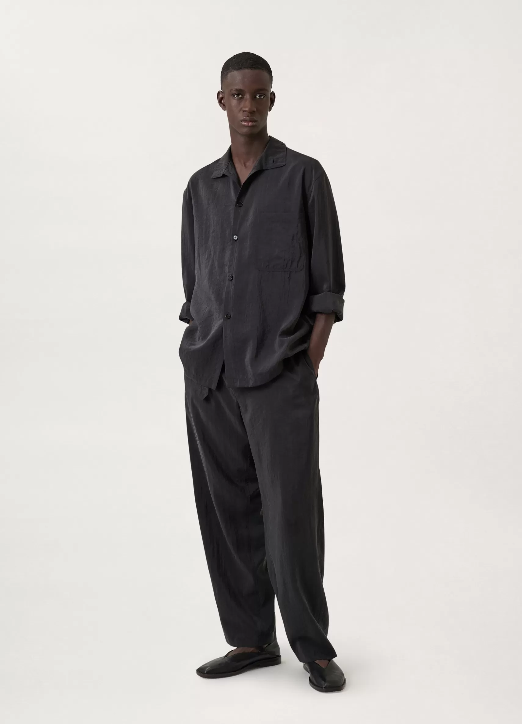 Stand Collar Shirt<LEMAIRE New