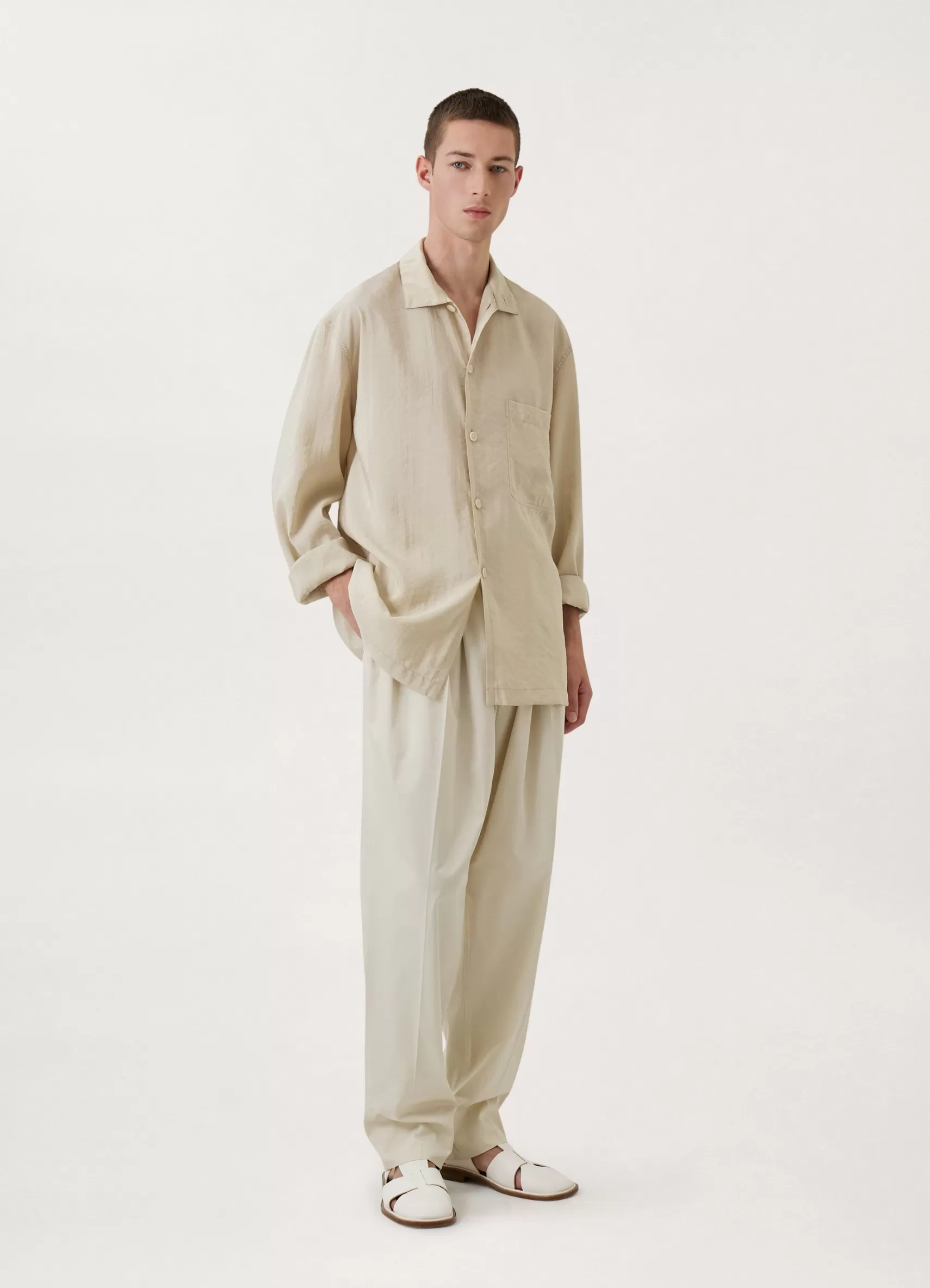 Stand Collar Shirt<LEMAIRE Cheap