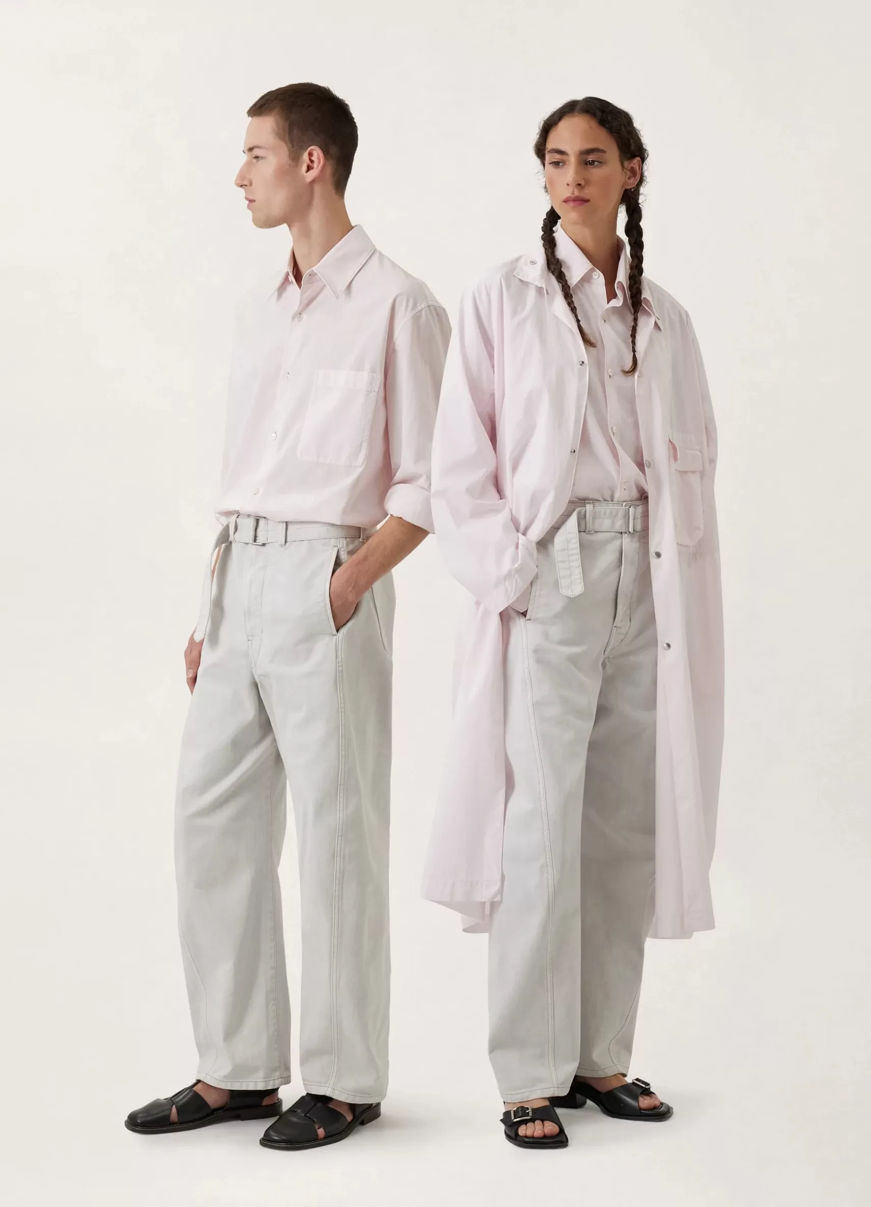 Twisted Belted Pants<LEMAIRE Fashion