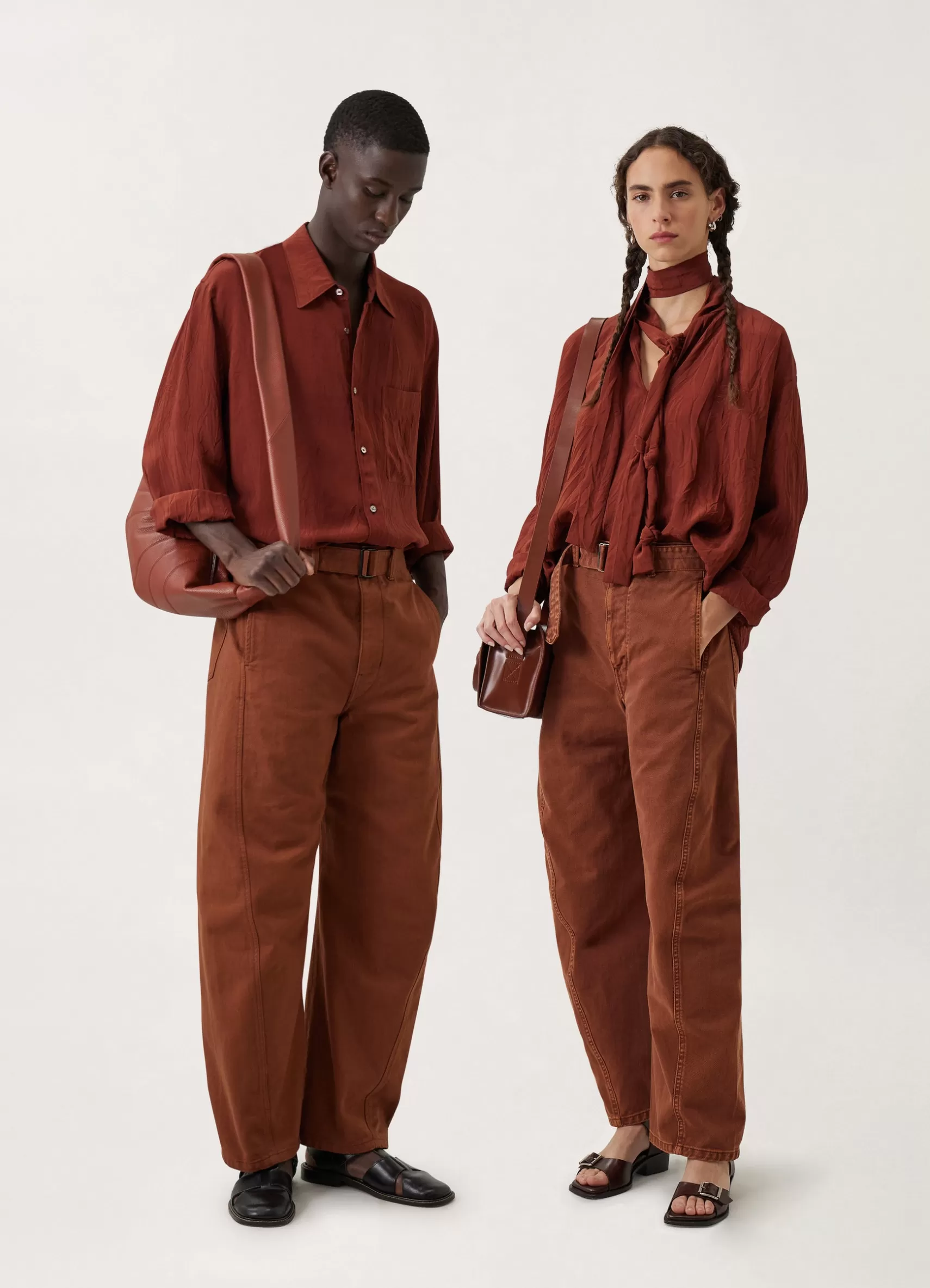 Twisted Belted Pants<LEMAIRE Store