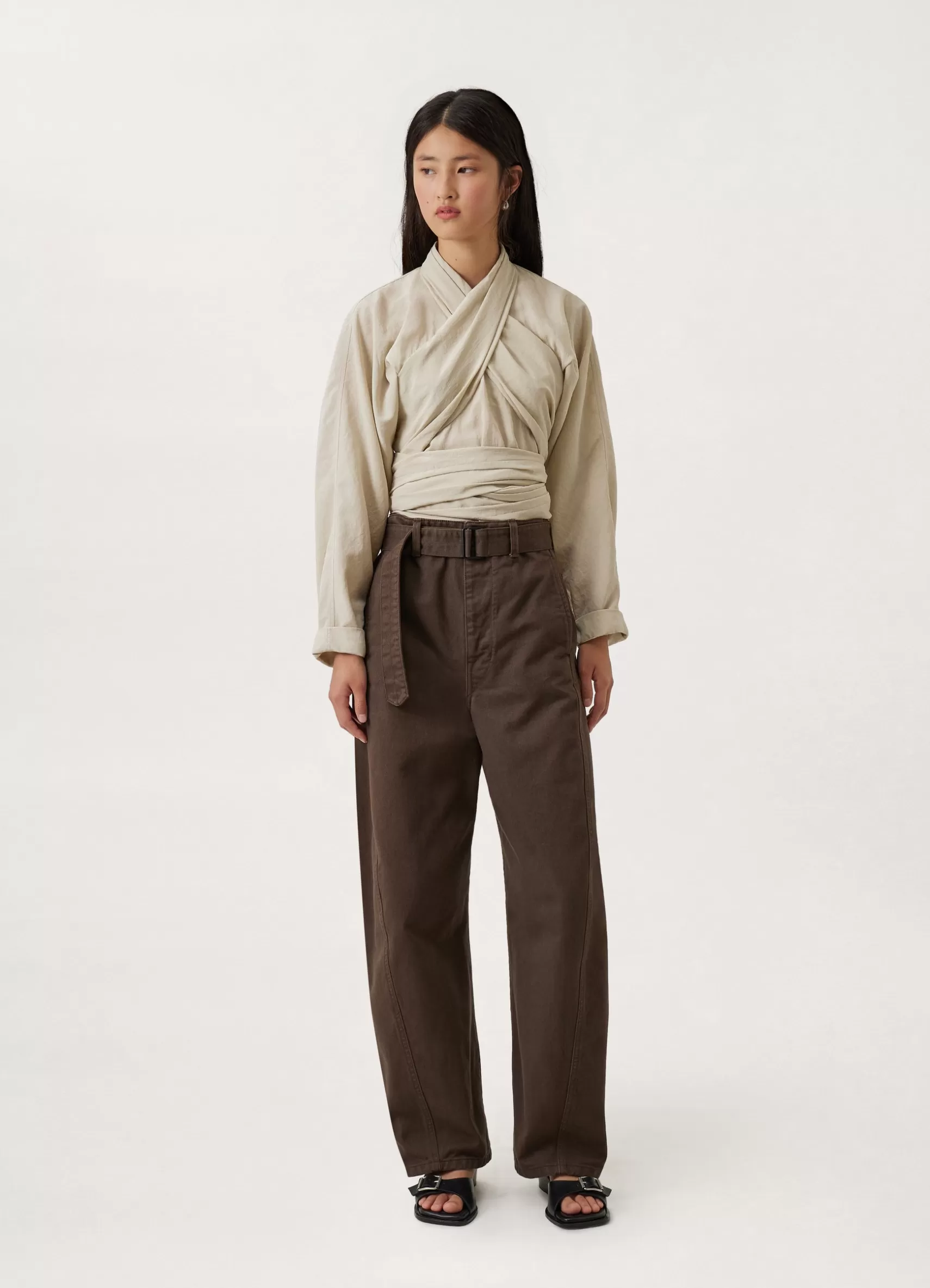 Twisted Belted Pants<LEMAIRE Best Sale