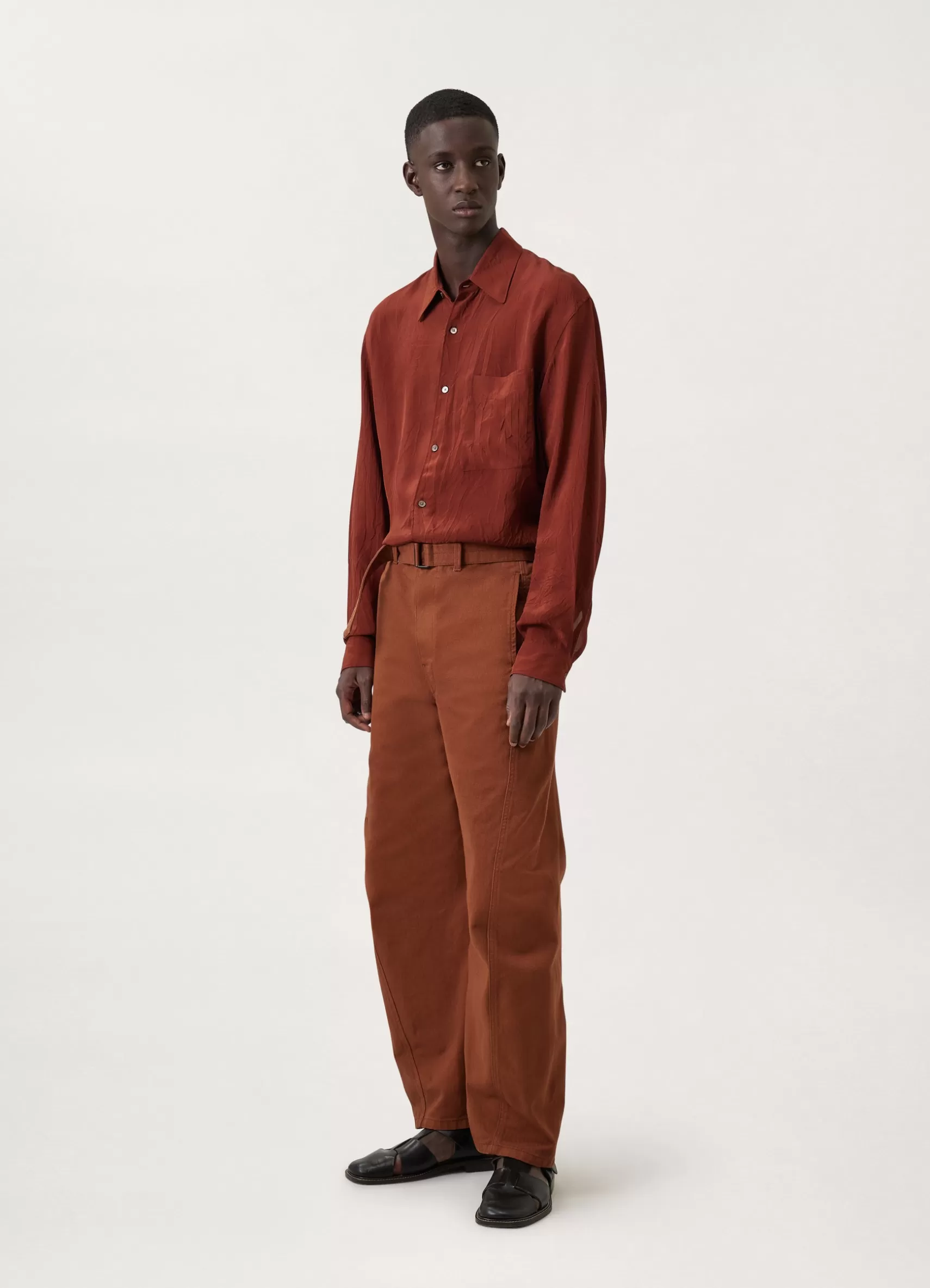 Twisted Belted Pants<LEMAIRE Store
